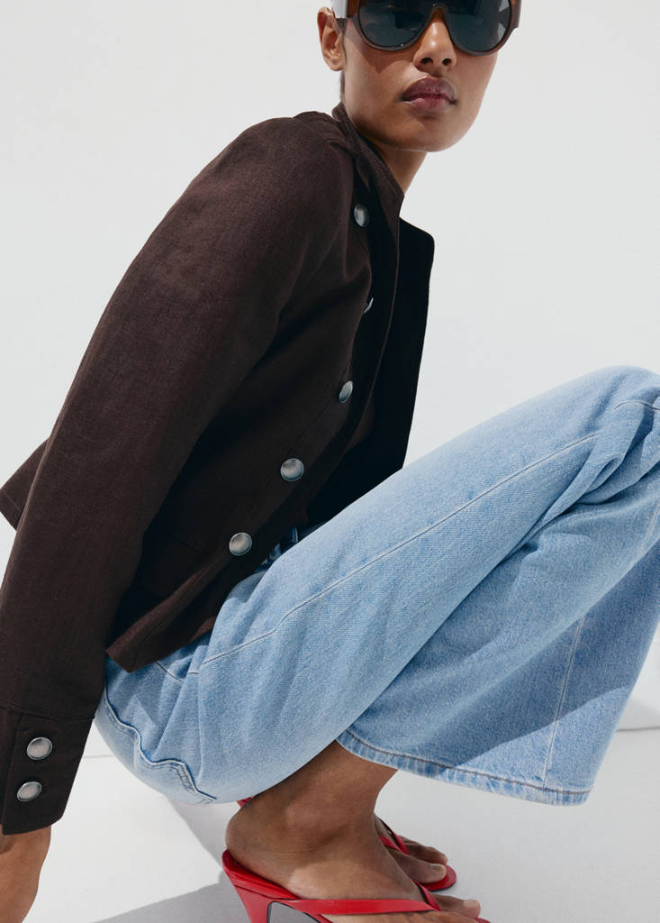 Jean Large Taille Normale Avec Poches