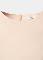 Robe Satinée Manches Cloche