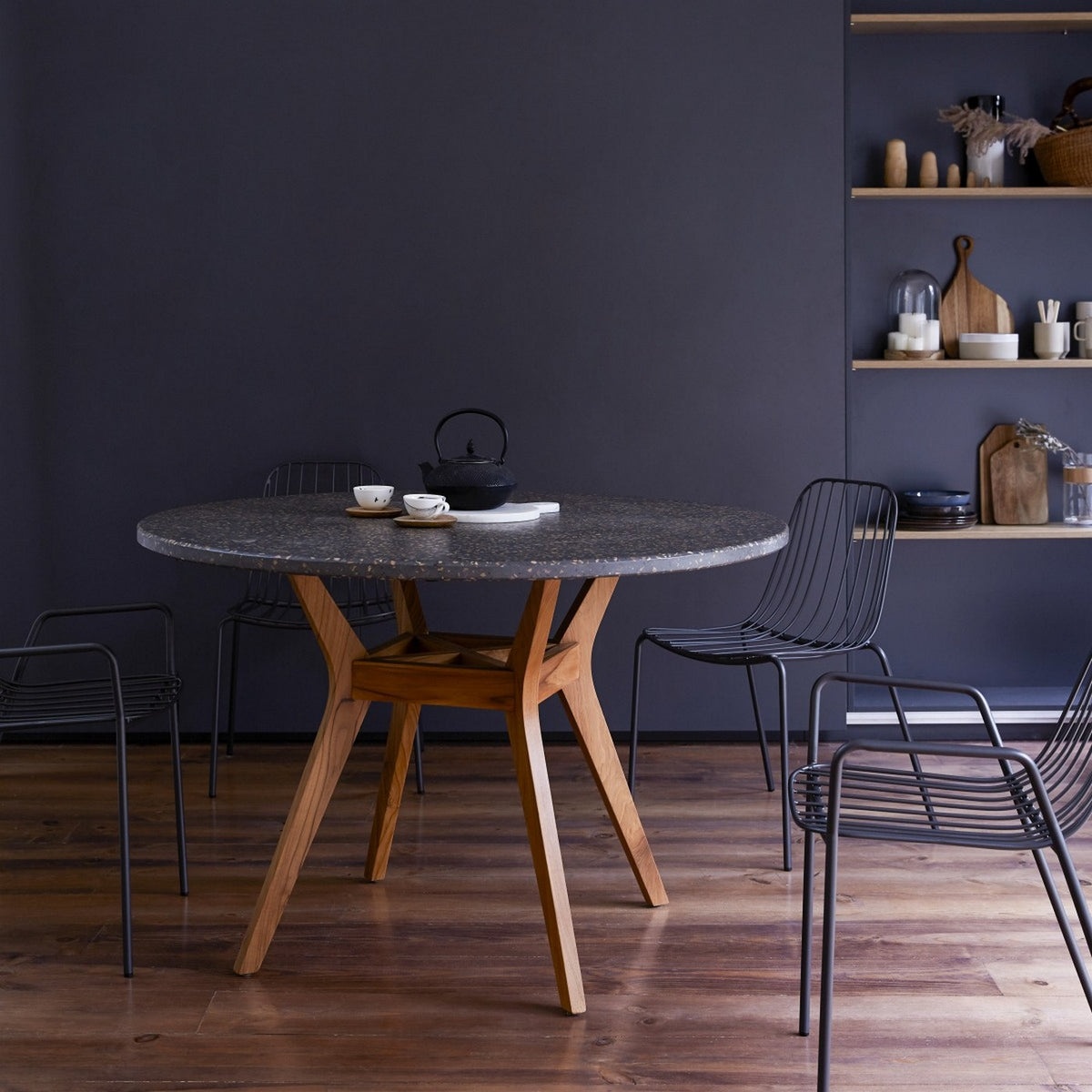 Juno - Table 6 Pers. - Teck - Naturel