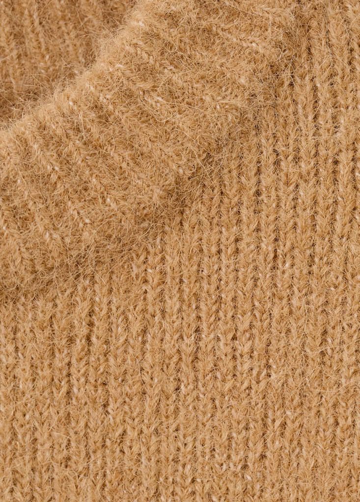 Pull En Mélange D'Alpaga À Col Rond