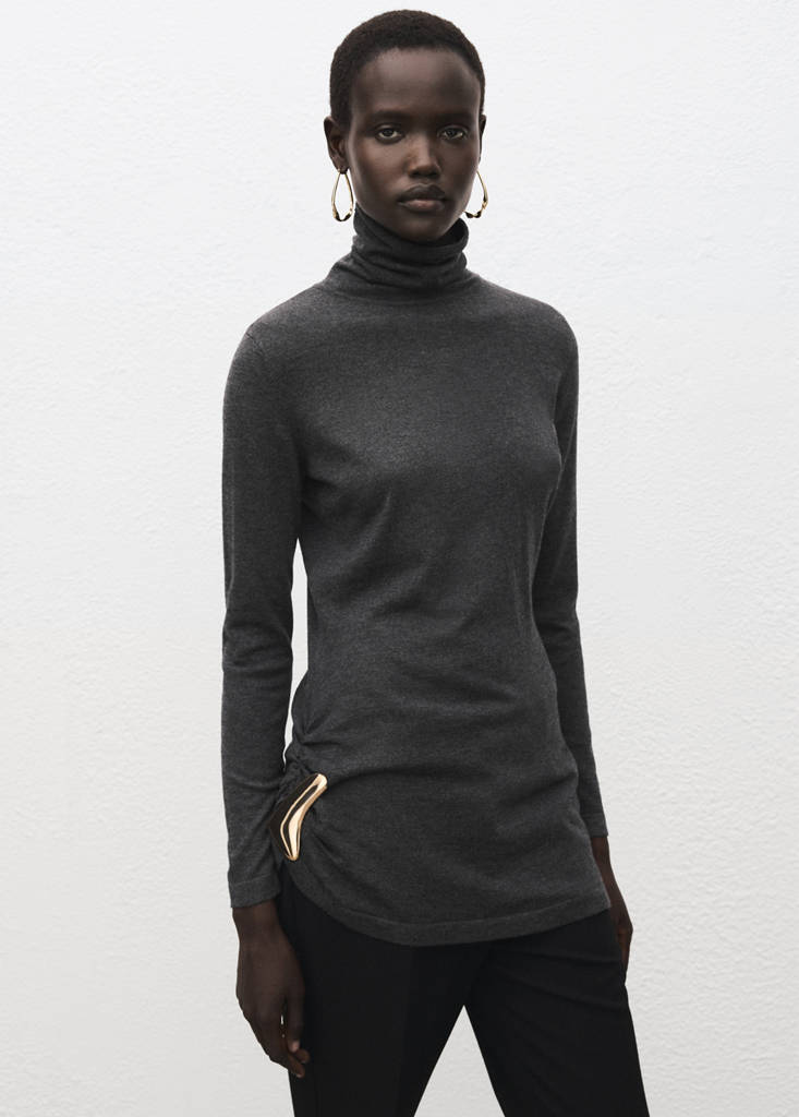Pull Col Montant Broche