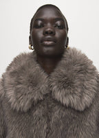 Veste Fausse Fourrure Revers