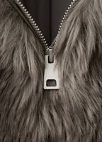 Veste Fausse Fourrure Revers