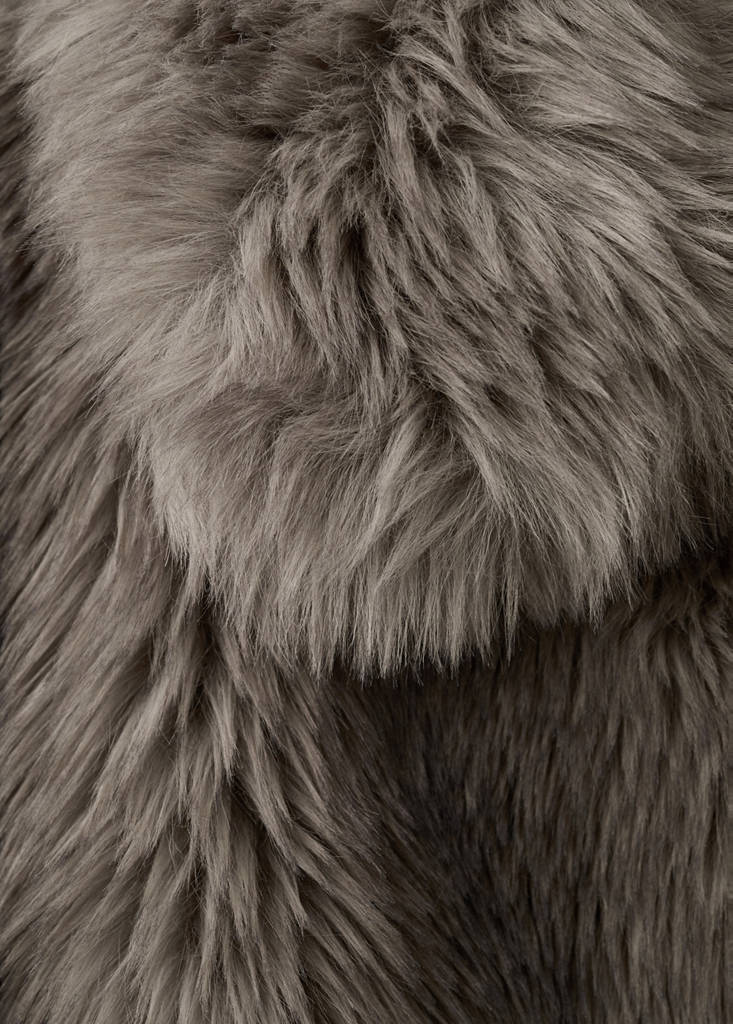 Veste Fausse Fourrure Revers