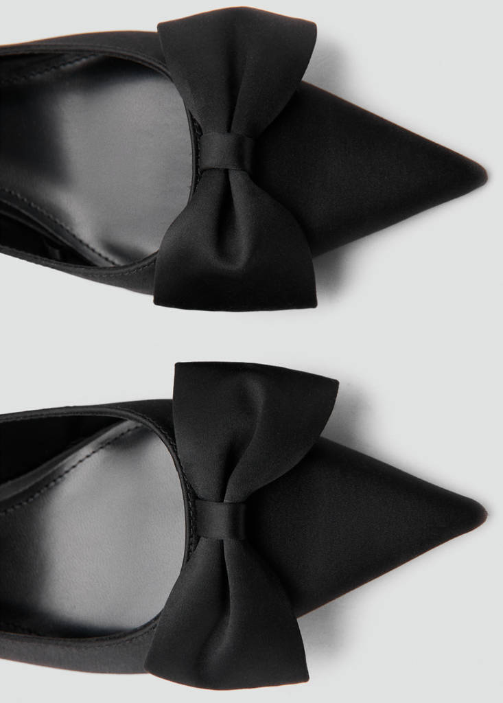 Chaussures Nœud Satiné