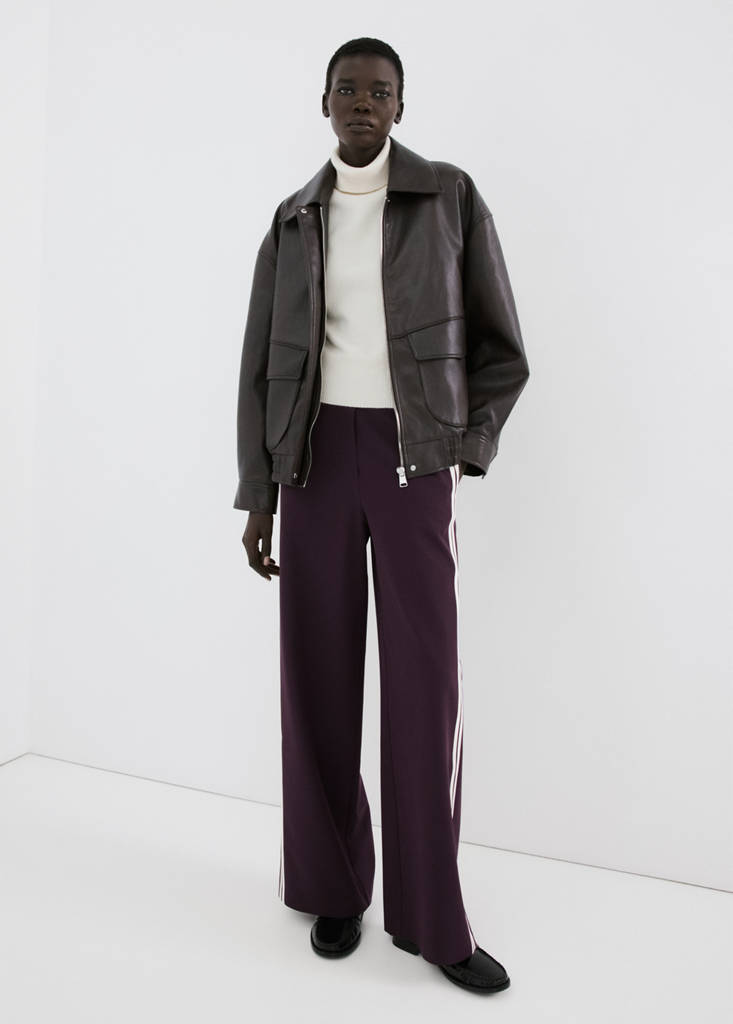 Pantalon Combiné Rayures