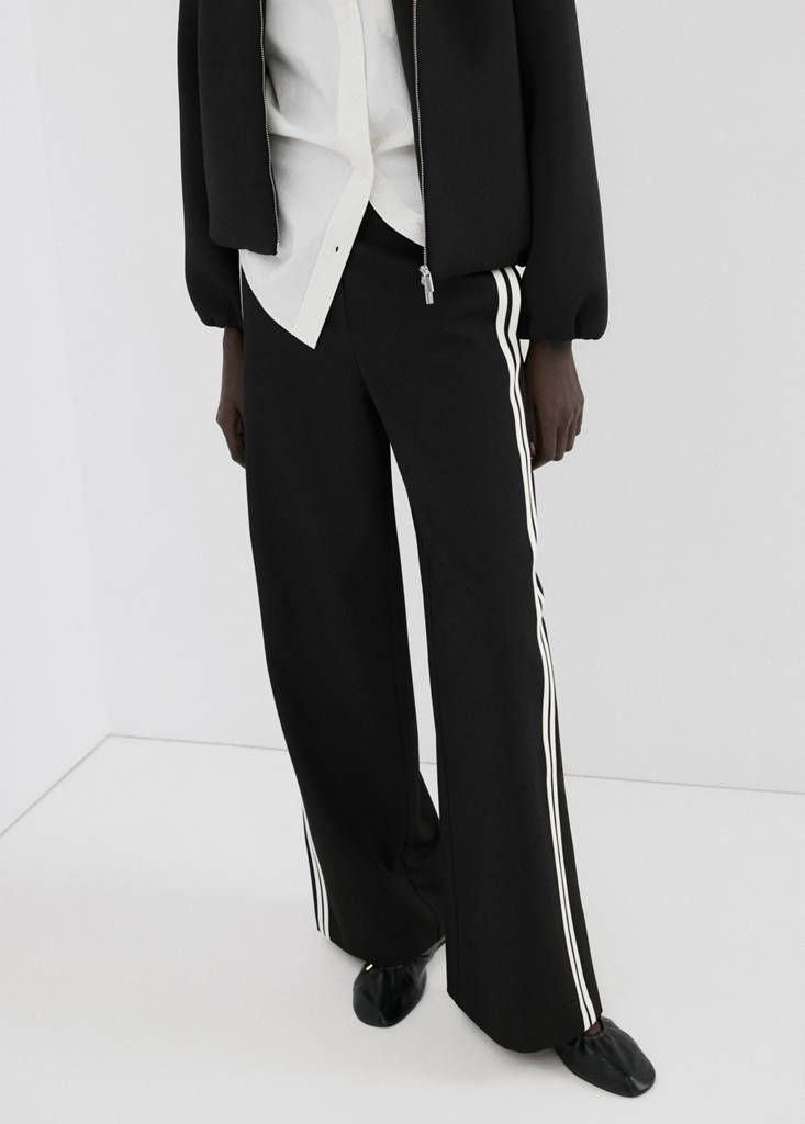 Pantalon Combiné Rayures