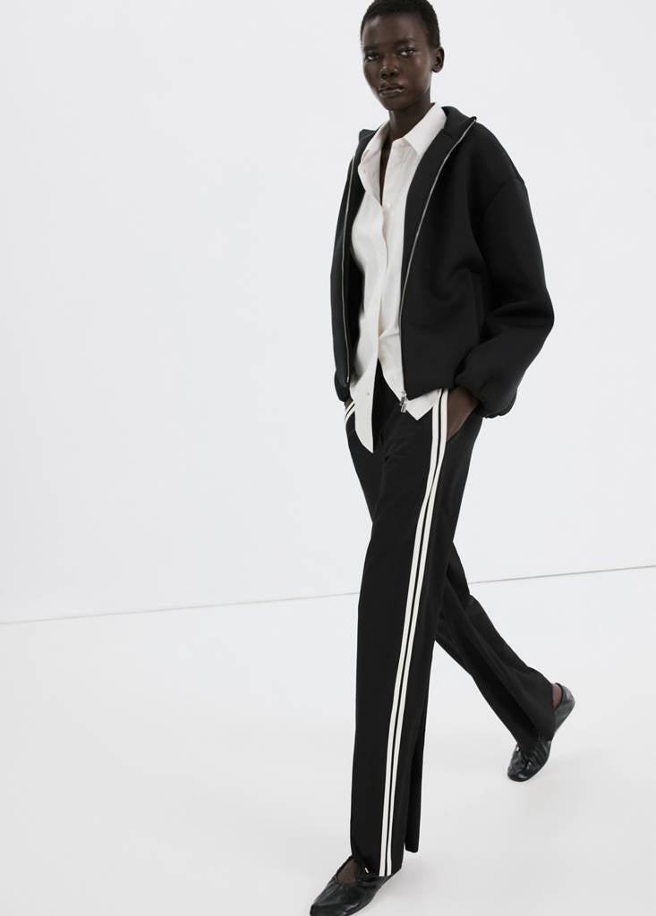 Pantalon Combiné Rayures
