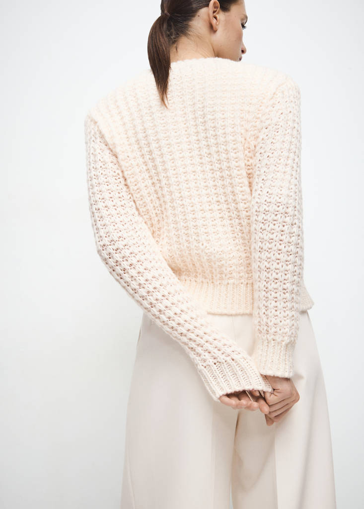 Maglione In Maglia Traforata