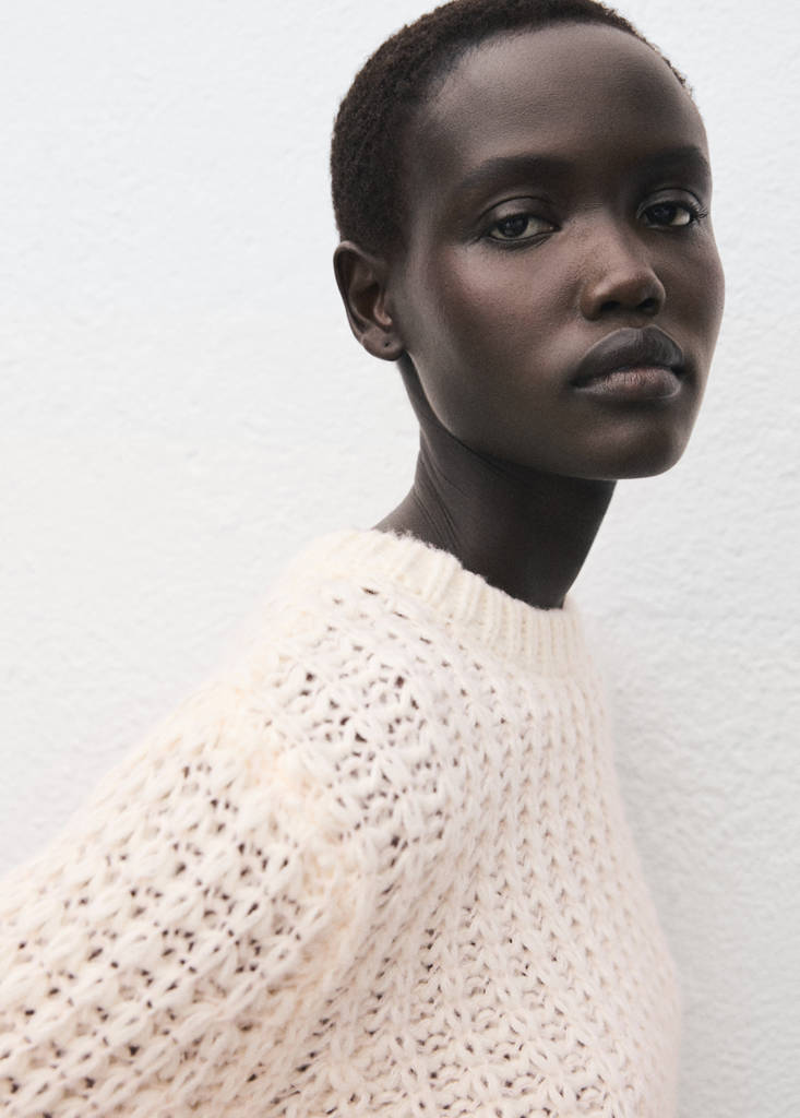 Maglione In Maglia Traforata