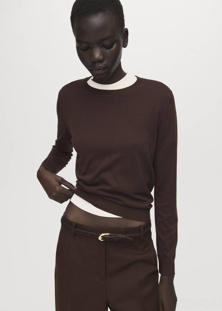 Pull-Over Maille Fine Col Rond