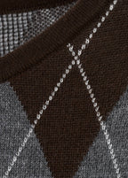 Pull-Over Losanges Manches Courtes