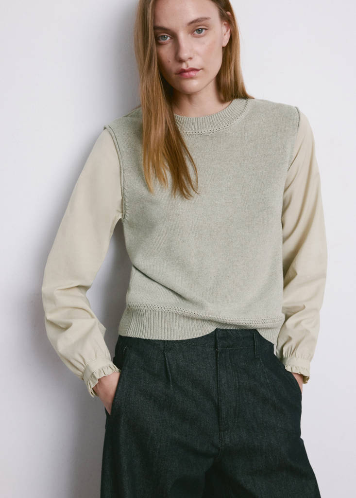 Pull-Over Maille Combinée