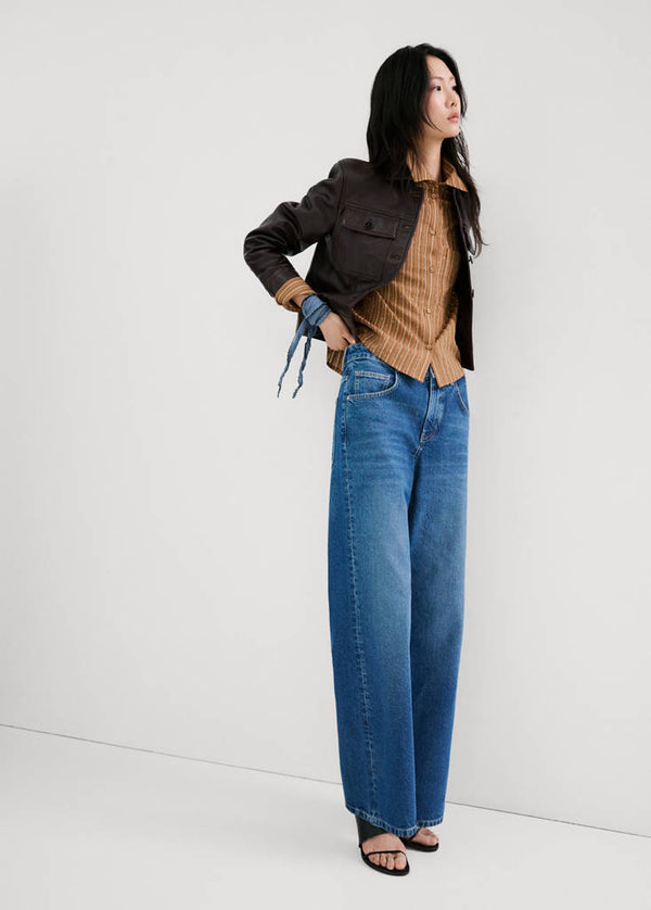 Chemise Rayée Avec Détail Strass