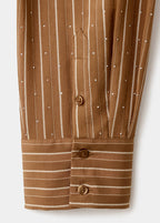 Chemise Rayée Avec Détail Strass