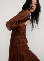 Robe Plissée Gaze