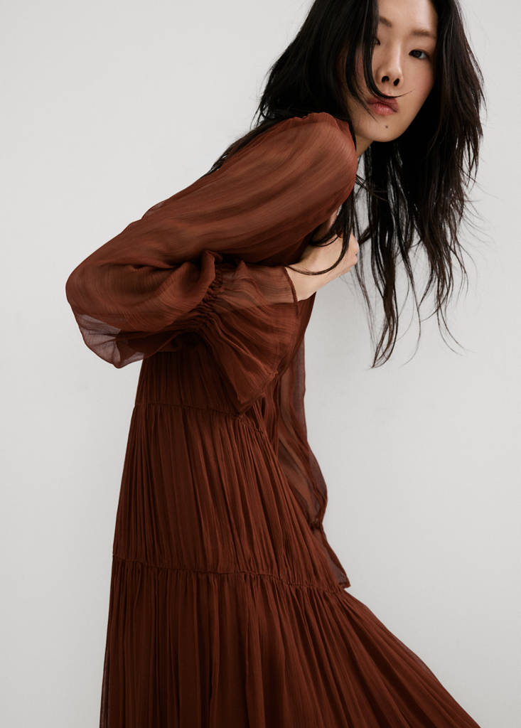 Robe Plissée Gaze