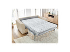 Straight Convertible Sofa with Express Opening - Augustin - Bouclé Fabric - 160X200