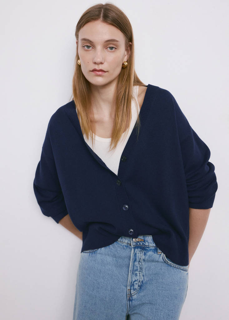 Cardigan Maille Col V