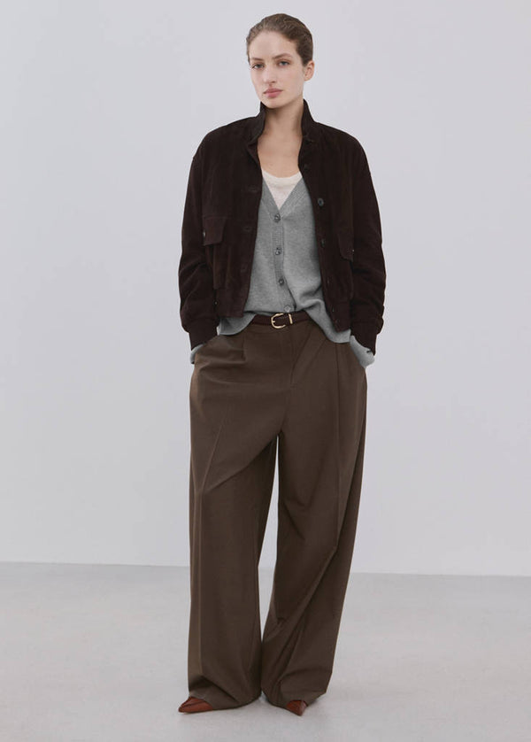 Cardigan In Maglia Scollo a V