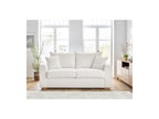 Straight Convertible Sofa with Express Opening - Augustin - Bouclé Fabric - 160X200
