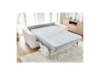 Convertible Straight Sofa Express Opening - Augustin - Bouclé Fabric - 140X200