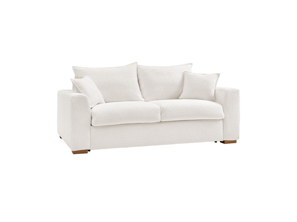 Convertible Straight Sofa Express Opening - Augustin - Bouclé Fabric - 140X200