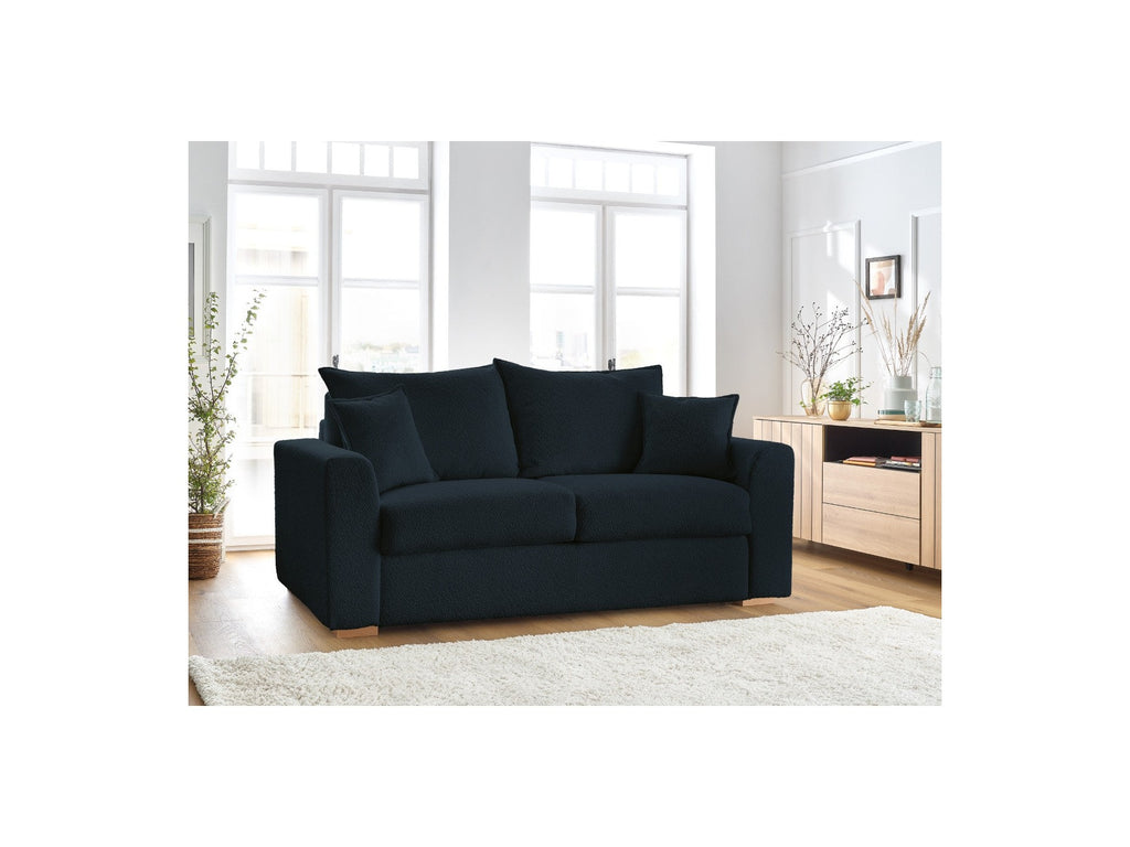 Convertible Straight Sofa Express Opening - Augustin - Bouclé Fabric - 140X200