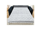 Straight Convertible Sofa with Express Opening - Augustin - Bouclé Fabric - 160X200