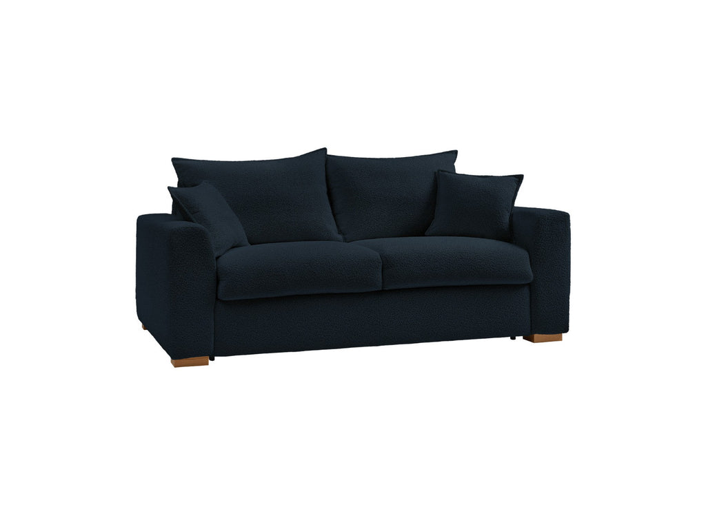 Convertible Straight Sofa Express Opening - Augustin - Bouclé Fabric - 140X200