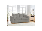 Straight Convertible Sofa with Express Opening - Augustin - Bouclé Fabric - 160X200