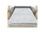 Straight Convertible Sofa with Express Opening - Augustin - Bouclé Fabric - 160X200