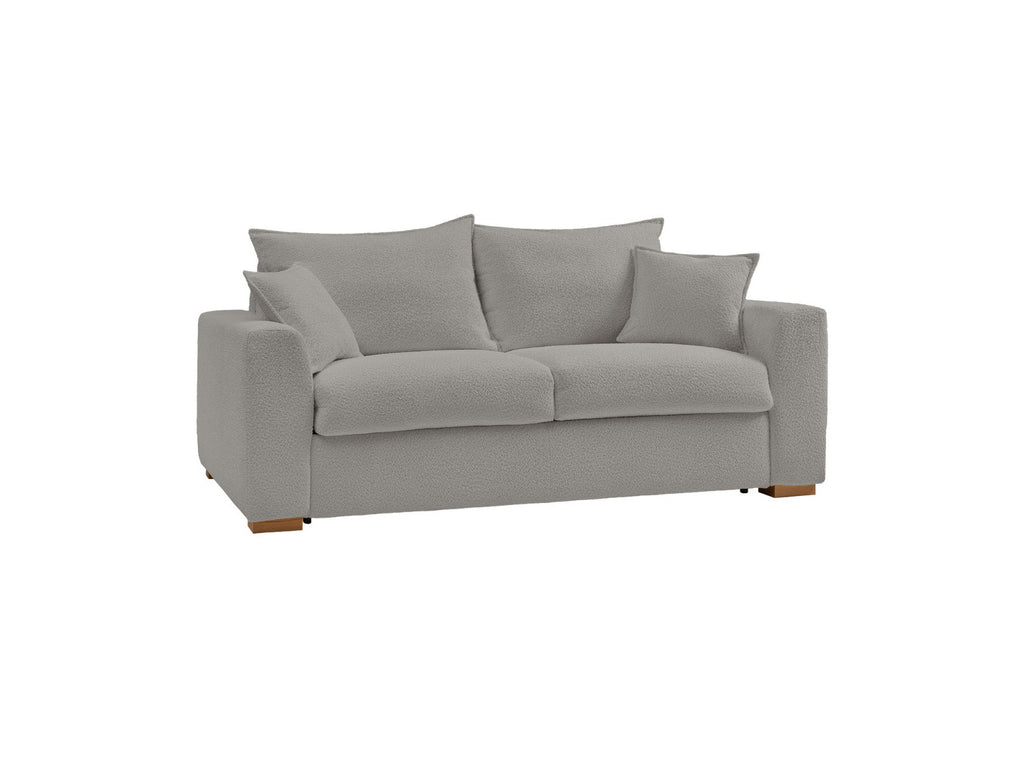 Convertible Straight Sofa Express Opening - Augustin - Bouclé Fabric - 140X200