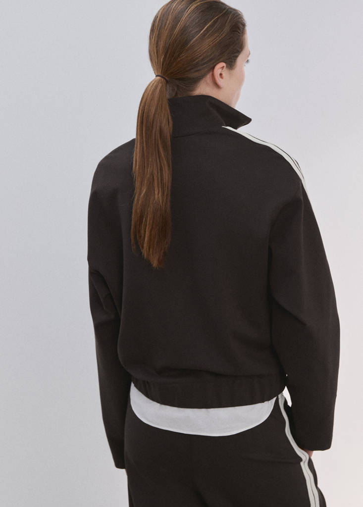 Sweat-Shirt Rayé Constrasté