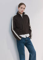 Sweat-Shirt Rayé Constrasté