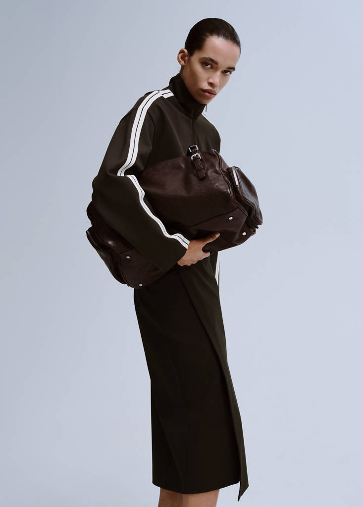 Sweat-Shirt Rayé Constrasté