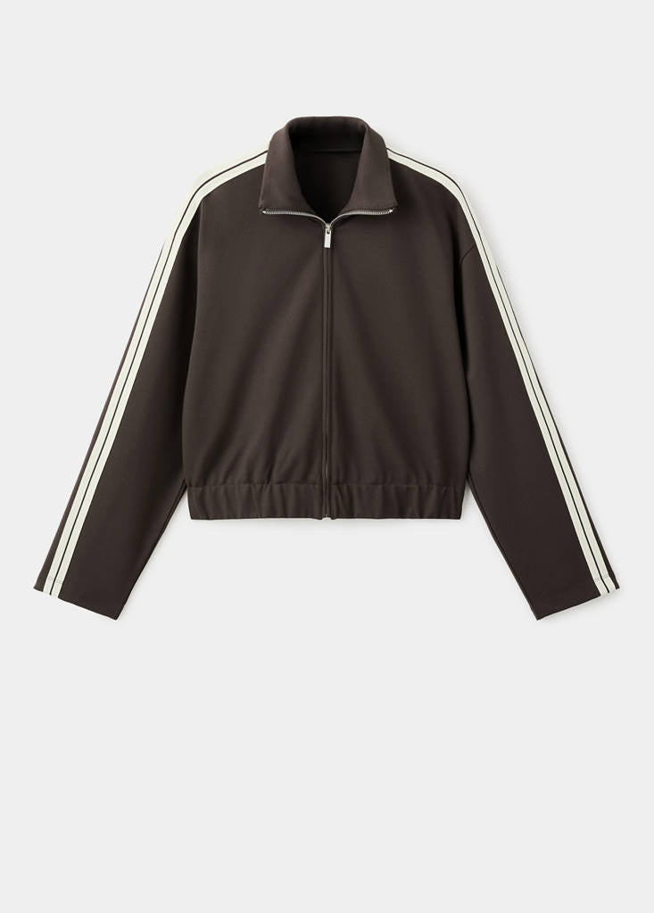 Sweat-Shirt Rayé Constrasté
