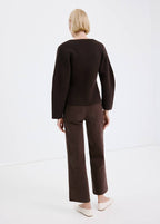 Jean Style Jupe-Culotte Catherin Taille Haute