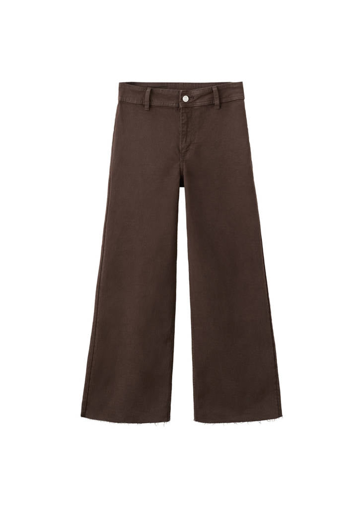 Jean Style Jupe-Culotte Catherin Taille Haute