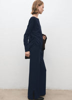 Cotton-Linen Knit Trousers