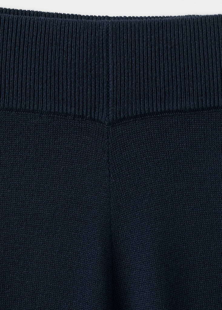 Cotton-Linen Knit Trousers