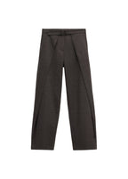 Pantalon Plissé Avec Ceinture