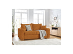 Straight Convertible Sofa with Express Opening - Augustin - Bouclé Fabric - 160X200