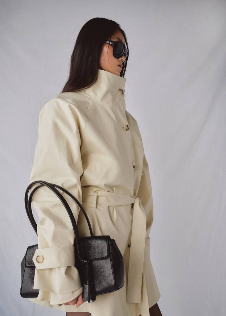 Trench Avec Col Cheminée Et Ceinture