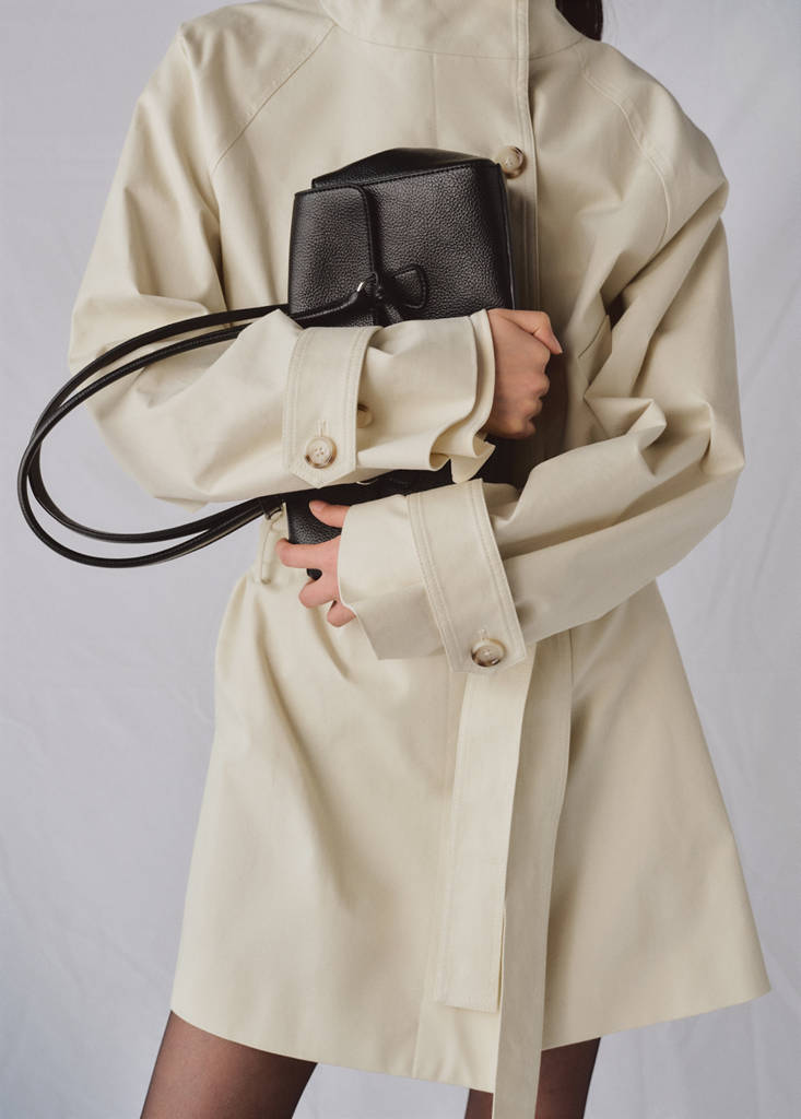 Trench Avec Col Cheminée Et Ceinture