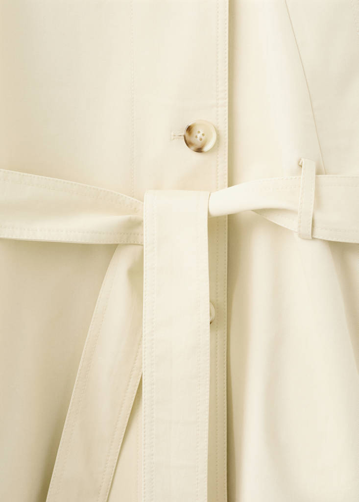 Trench Avec Col Cheminée Et Ceinture