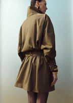 Trench Avec Col Cheminée Et Ceinture