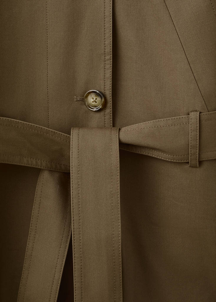 Trench Avec Col Cheminée Et Ceinture