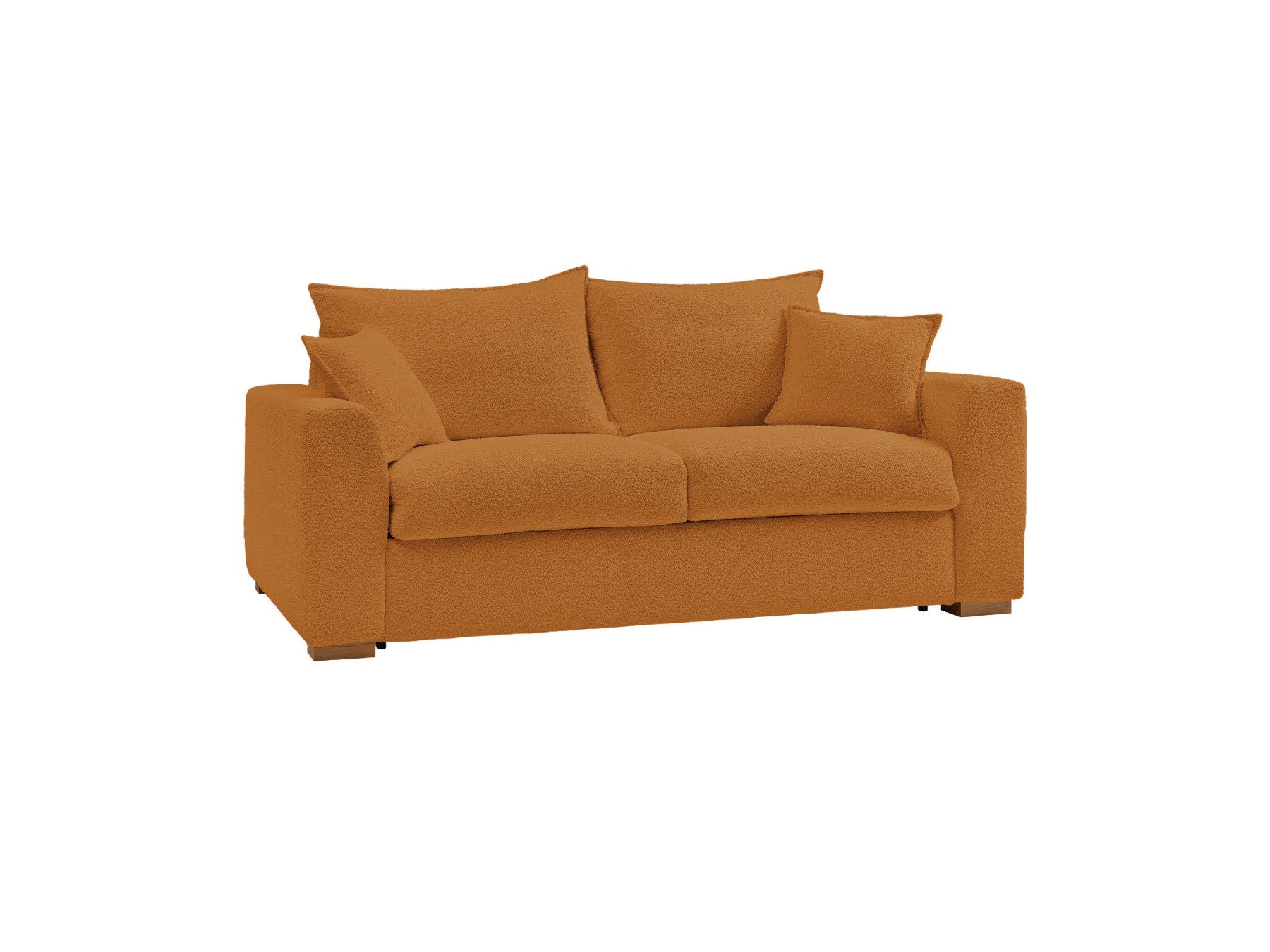 Convertible Straight Sofa Express Opening - Augustin - Bouclé Fabric - 140X200