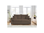 Convertible Straight Sofa Express Opening - Augustin - Bouclé Fabric - 140X200